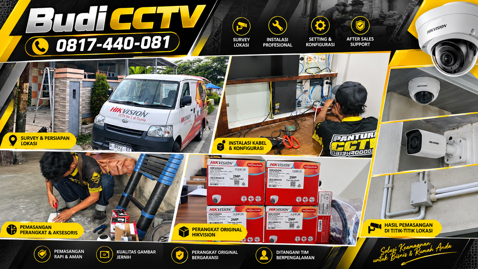 Pemasangan CCTV Hikvision Two Way Audio di Rumah Cirebon, Dilengkapi Panduan Pemakaian Sistem