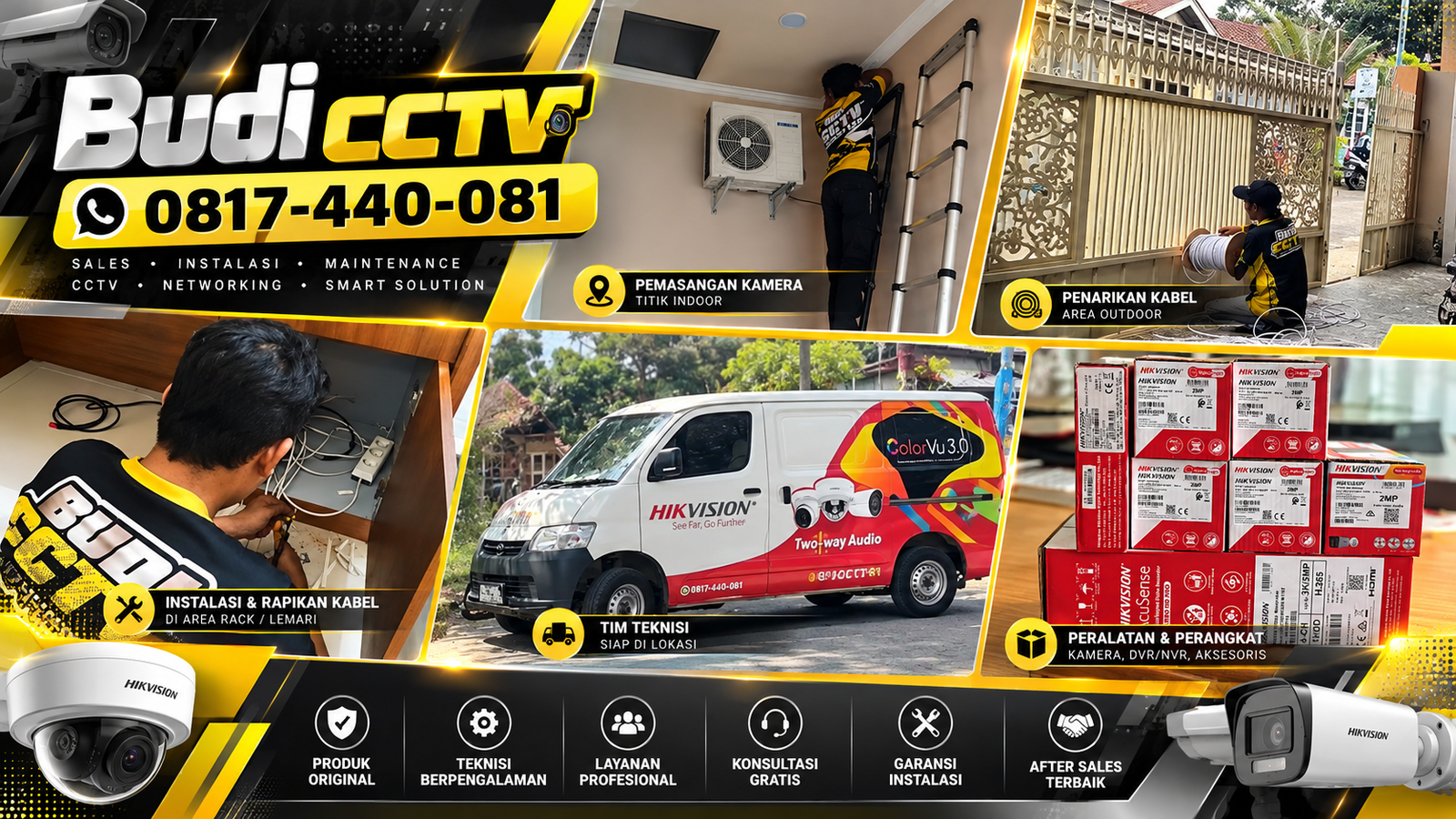 Pemasangan CCTV Hikvision Cirebon dengan Penyimpanan Rekaman yang Aman dan Terencana