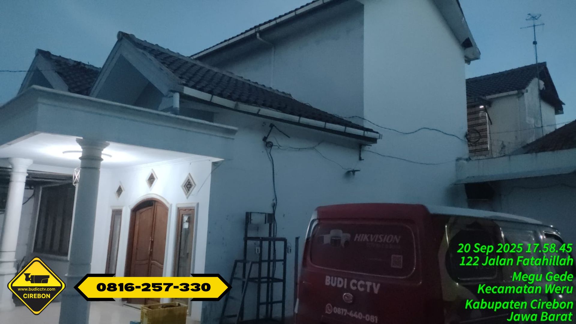 Pasang CCTV di Cirebon: Rumah di Kecamatan Weru Kini Lebih Aman Bersama Budi CCTV