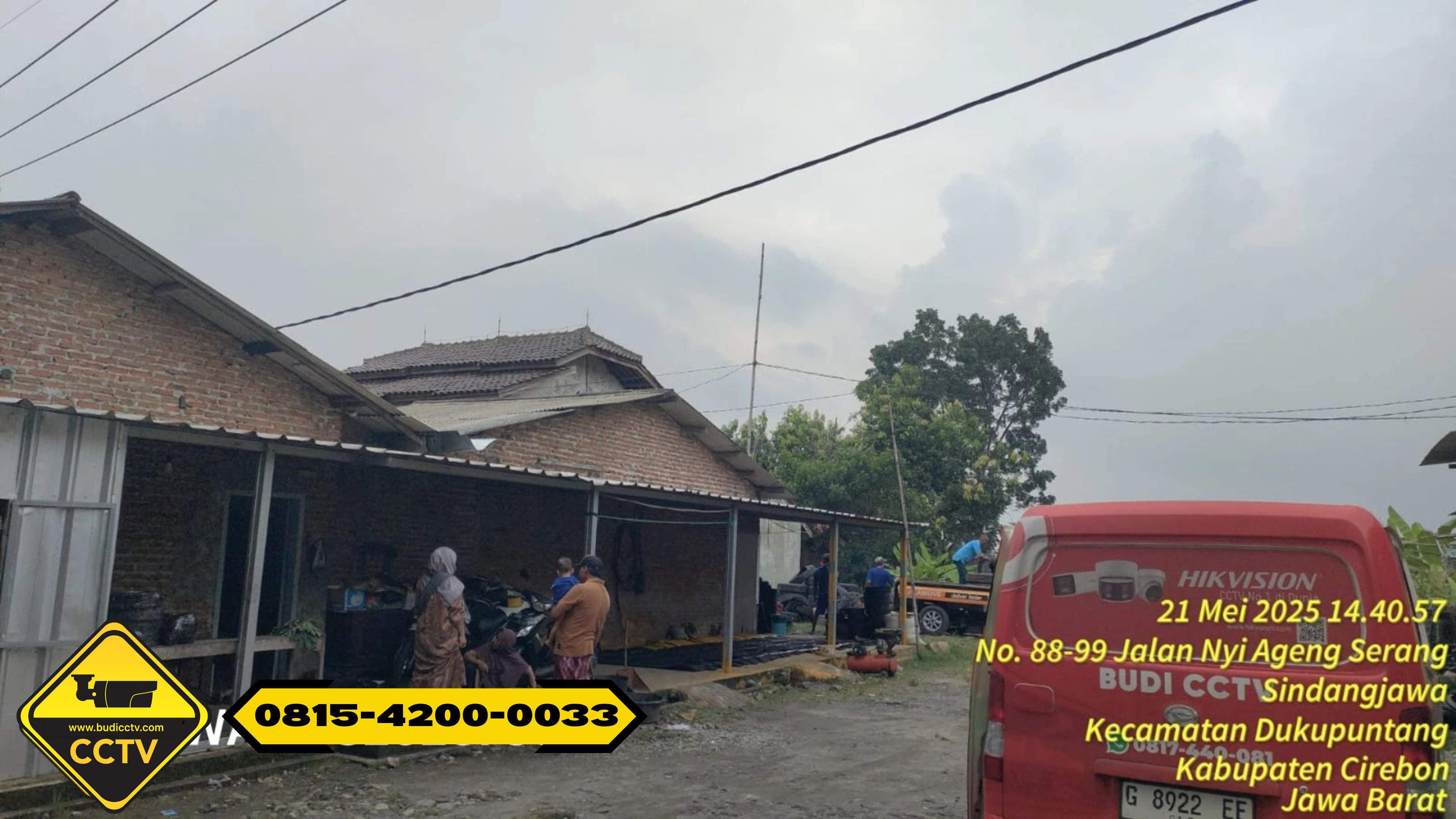 Pemasangan CCTV Hikvision 4 Channel 2MP Smart Hybrid Light + ColorVu Audio + Two Way Audio di Usaha Wilayah Serang