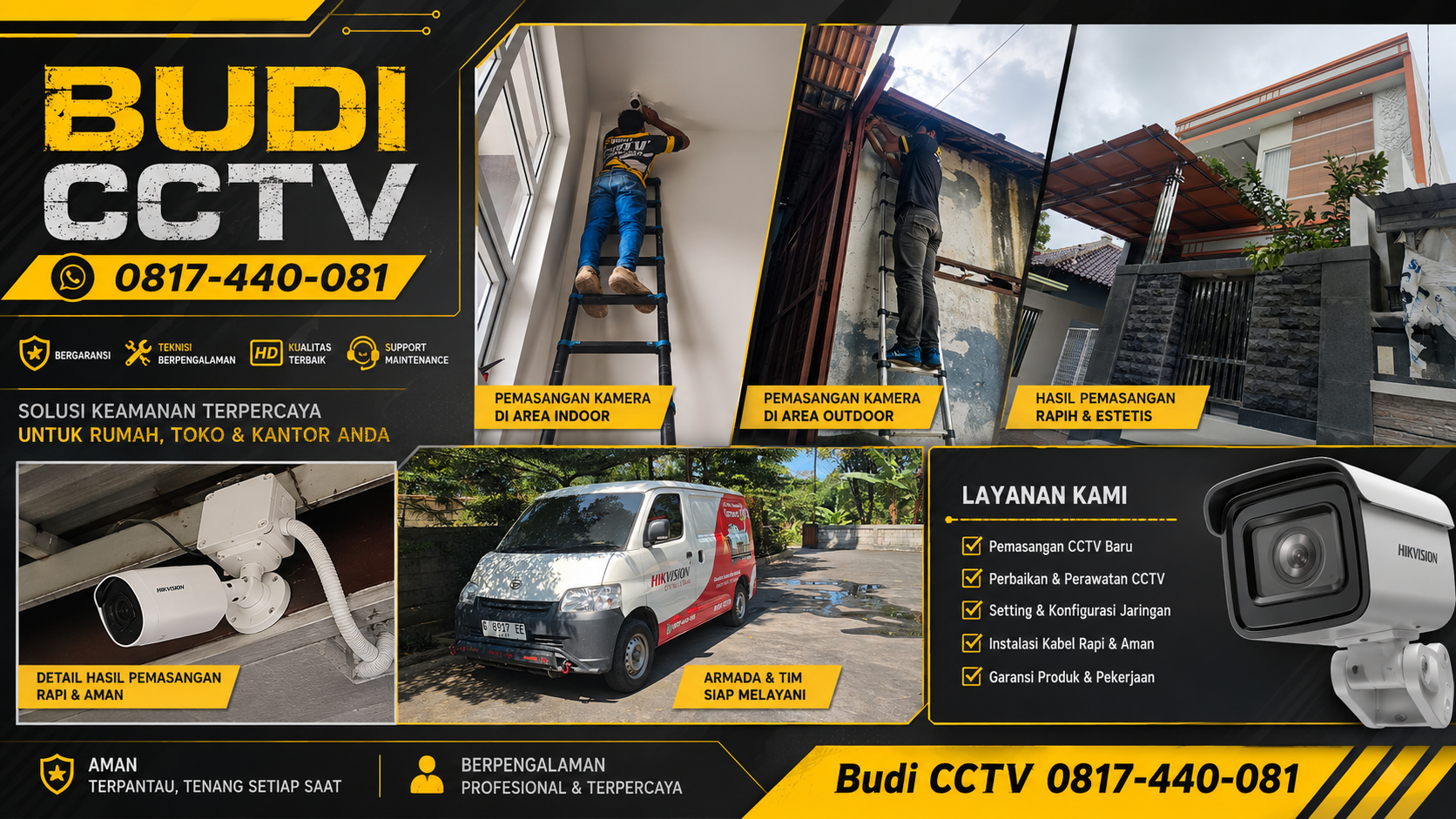 Pemasangan CCTV Hikvision Rumah Cirebon, Cakupan Area Luas