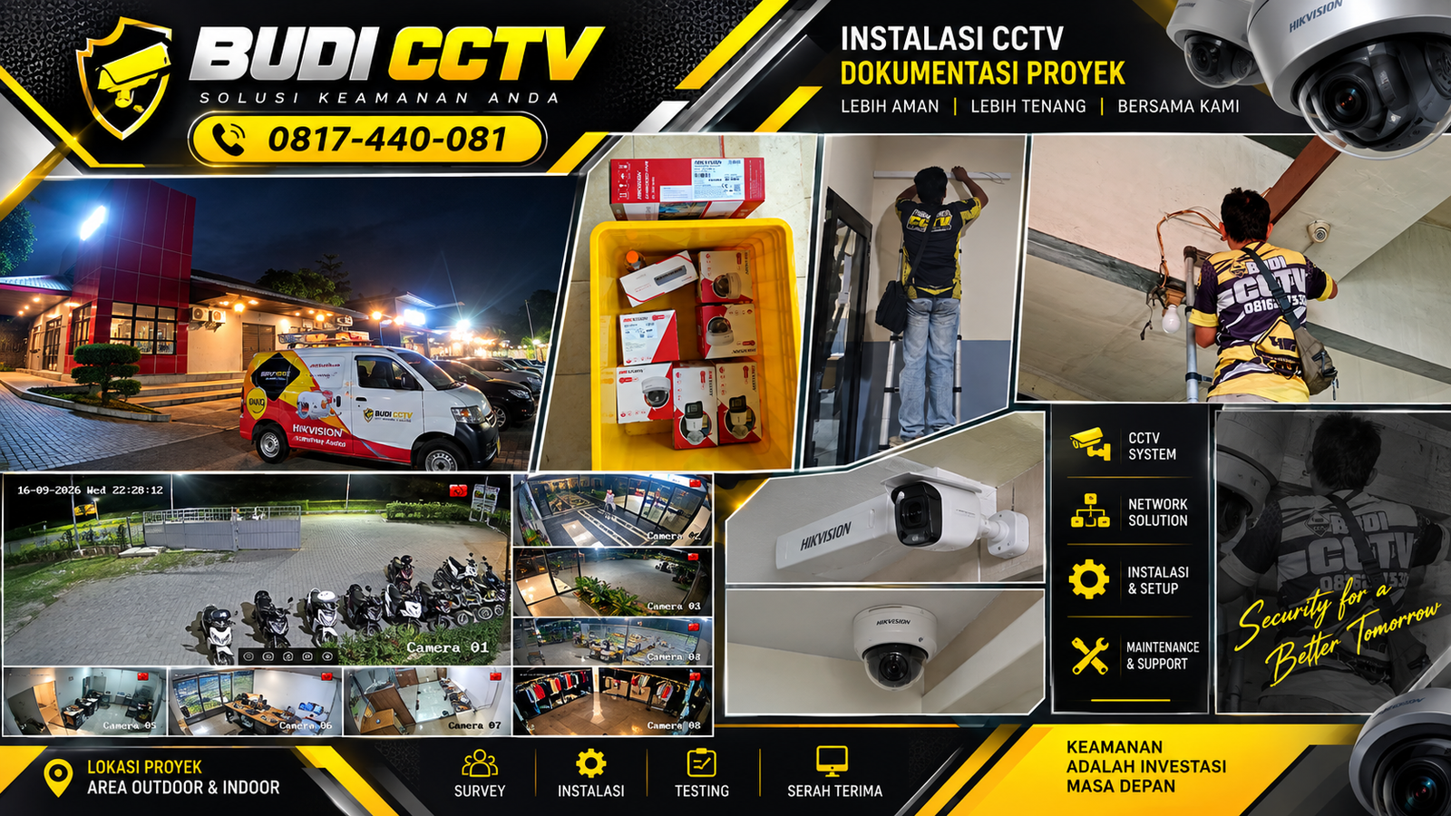 Instalasi CCTV Hikvision Kafe Cirebon, Solusi Kenyamanan untuk Pemilik Usaha